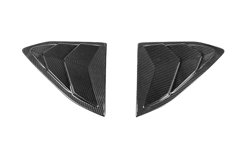C8 Corvette Vented Carbon Fiber B-Pillar Trim Overlays – Coupe