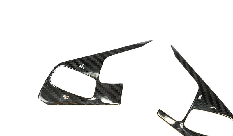 C8 Corvette Carbon Fiber Steering Wheel Side Covers – Heated