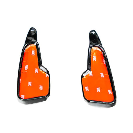 Corvette C8 Stingray Carbon Fiber Paddle Shifter Extenders - Red, Blue, Silver, Forged