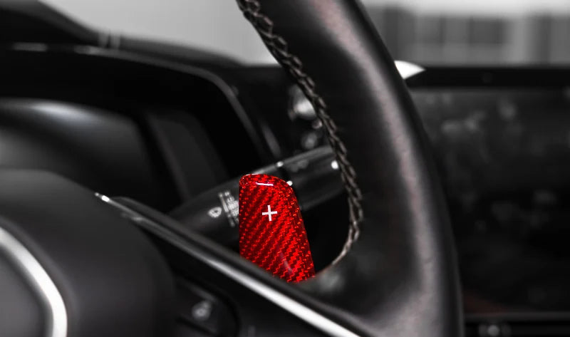 C8 Corvette Red Carbon Fiber Paddle Shifter Replacement