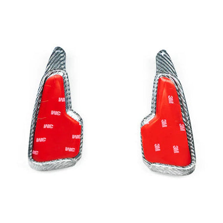 Corvette C8 Stingray Carbon Fiber Paddle Shifter Extenders - Red, Blue, Silver, Forged