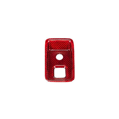 C8 Corvette Red Carbon Fiber Parking Brake Cover