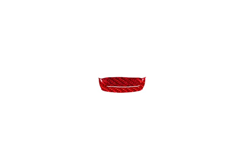C8 Corvette Red Carbon Fiber Mode Selector Trim Overlay