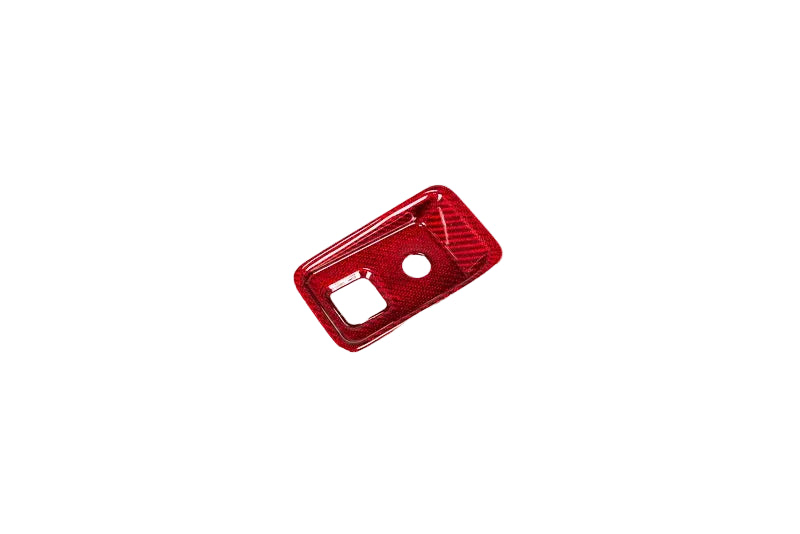 C8 Corvette Red Carbon Fiber Parking Brake Cover