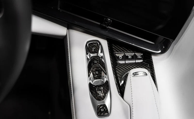 C8 Corvette Carbon Fiber Transmission Control Button Covers