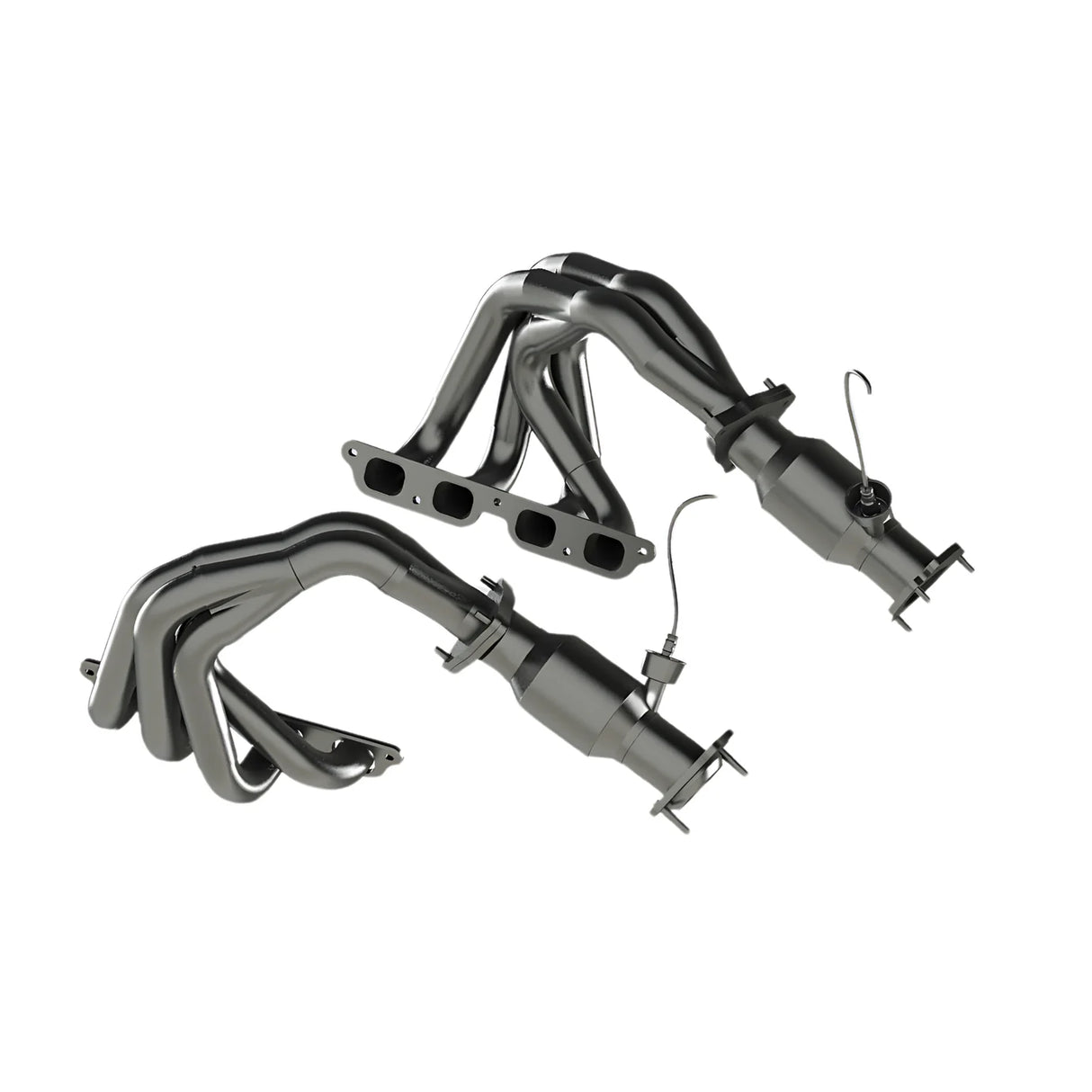 Múltiples colectores de escape Kooks Tri-Y con catalizadores de alto flujo Ultra-GREEN para Chevrolet Corvette C8 Z06 5.5L LT6 2023–2025 – Acero inoxidable de 1-7/8” a 2”