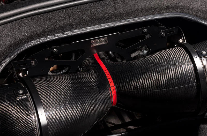 2020+ Chevrolet Corvette C8 Stingray Eventuri Carbon Fiber Intake System with Clear Lid