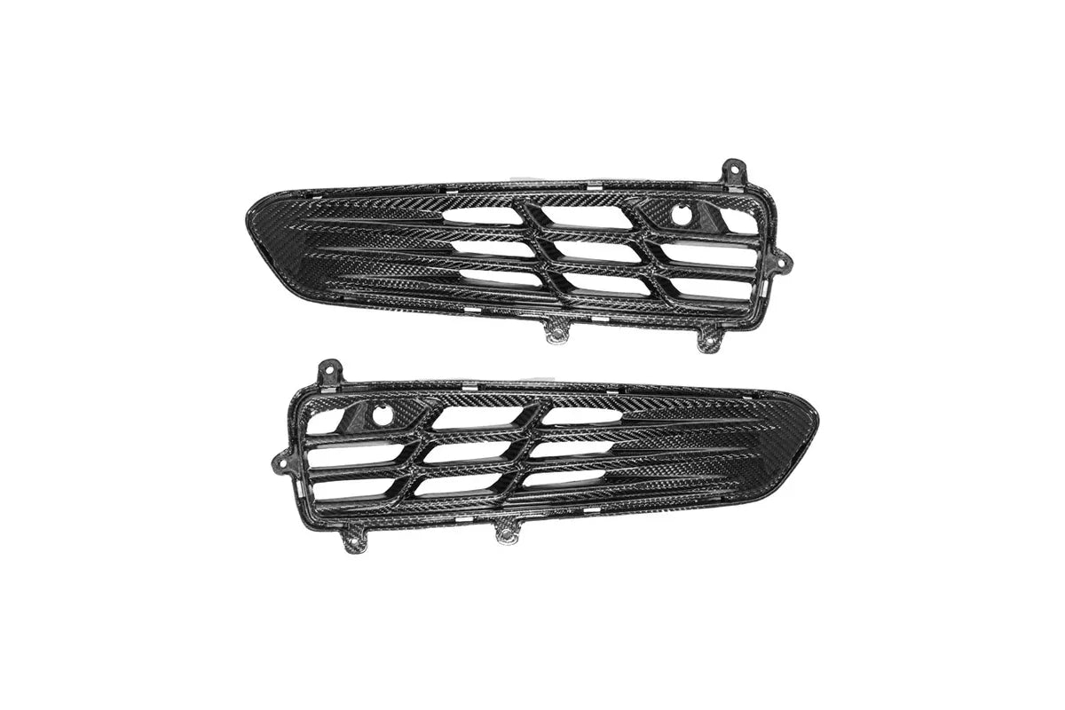 2023–2027 C8 Corvette Z06 / E-Ray / ZR1 Carbon Fiber Rear Bumper Vent Inserts