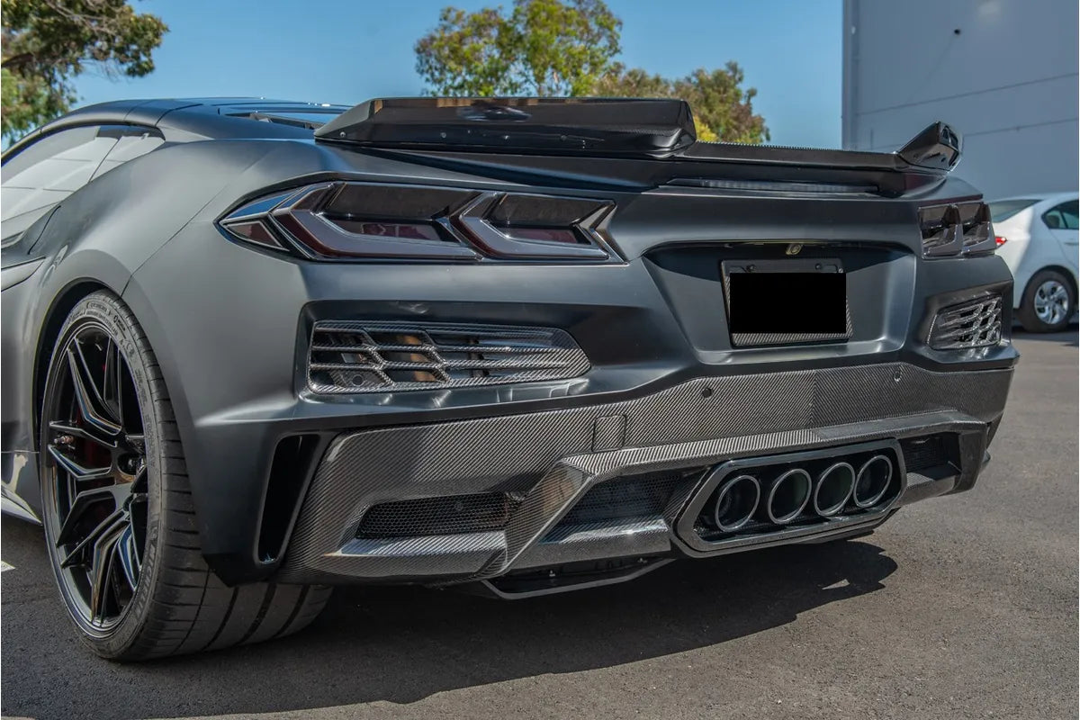 2023–2027 C8 Corvette Z06 / E-Ray / ZR1 Carbon Fiber Rear Bumper Vent Inserts