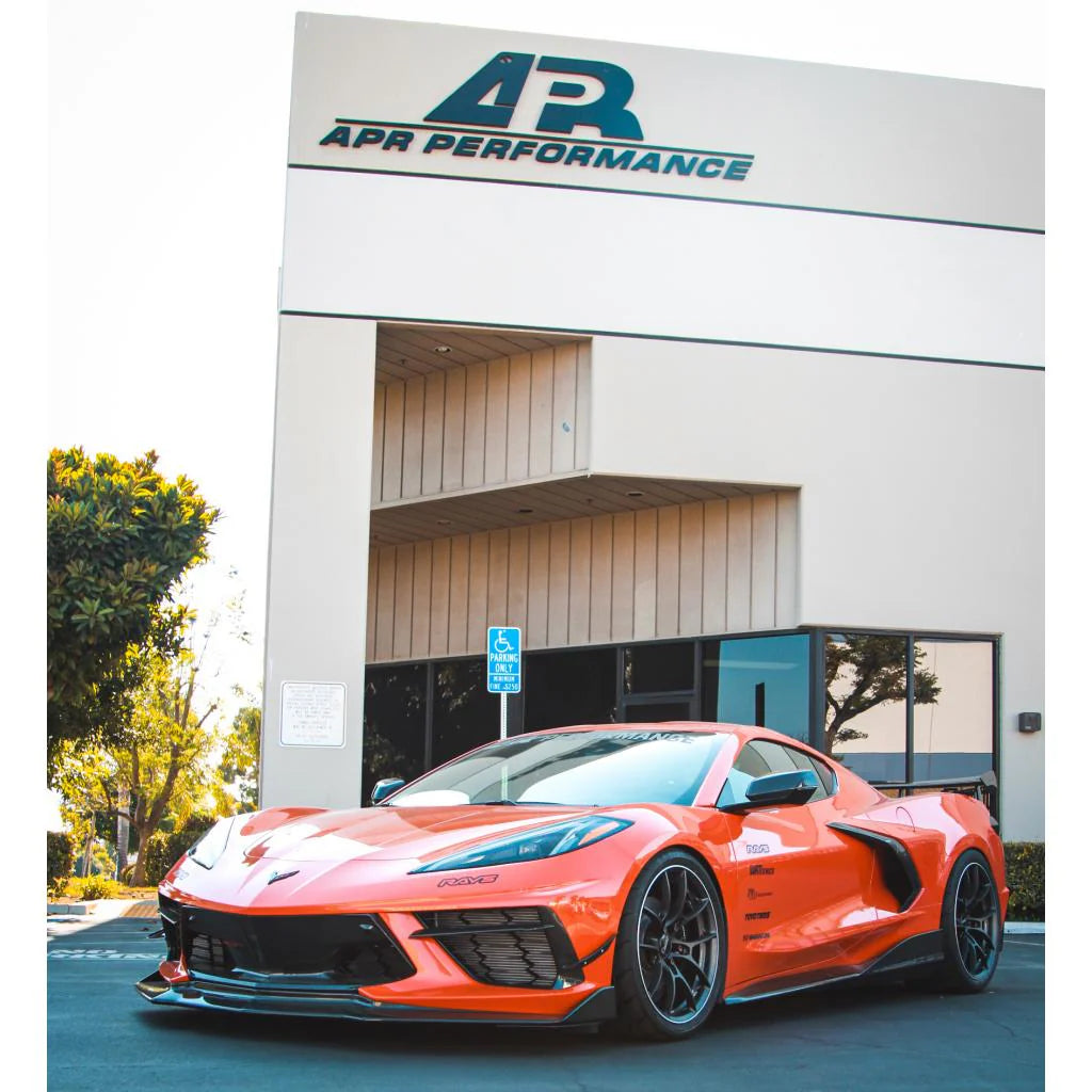 Canards delanteros de fibra de carbono para Chevrolet Corvette C8