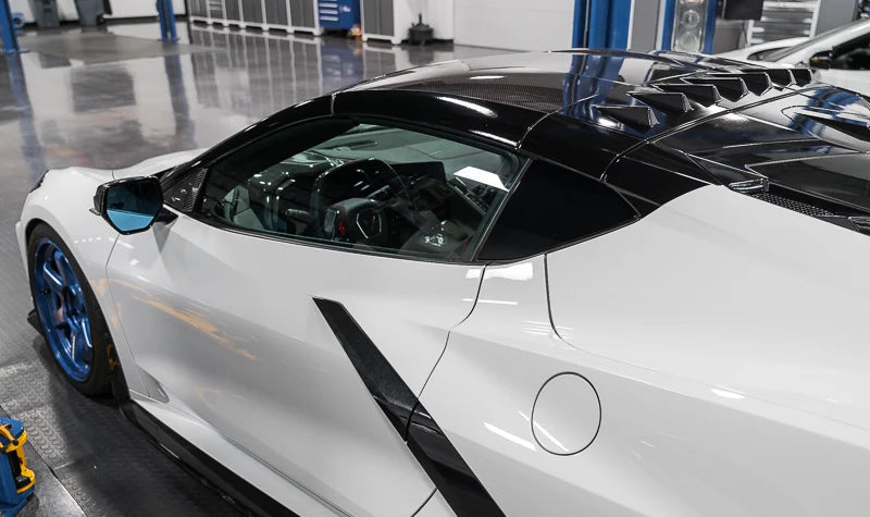 Corvette C8 Carbon Fiber B-Pillar Trim Overlays – Coupe