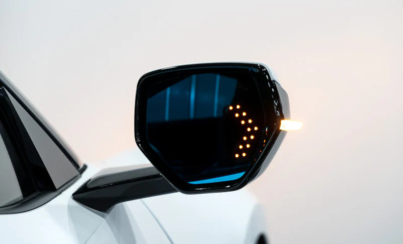 C8 Corvette Wide Angle Convex Mirrors with Turn Signals, Defrosters & Blind Spot Detection