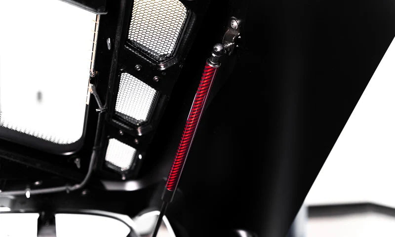 C8 Corvette Carbon Fiber Hood Struts - Red, Blue, Forged