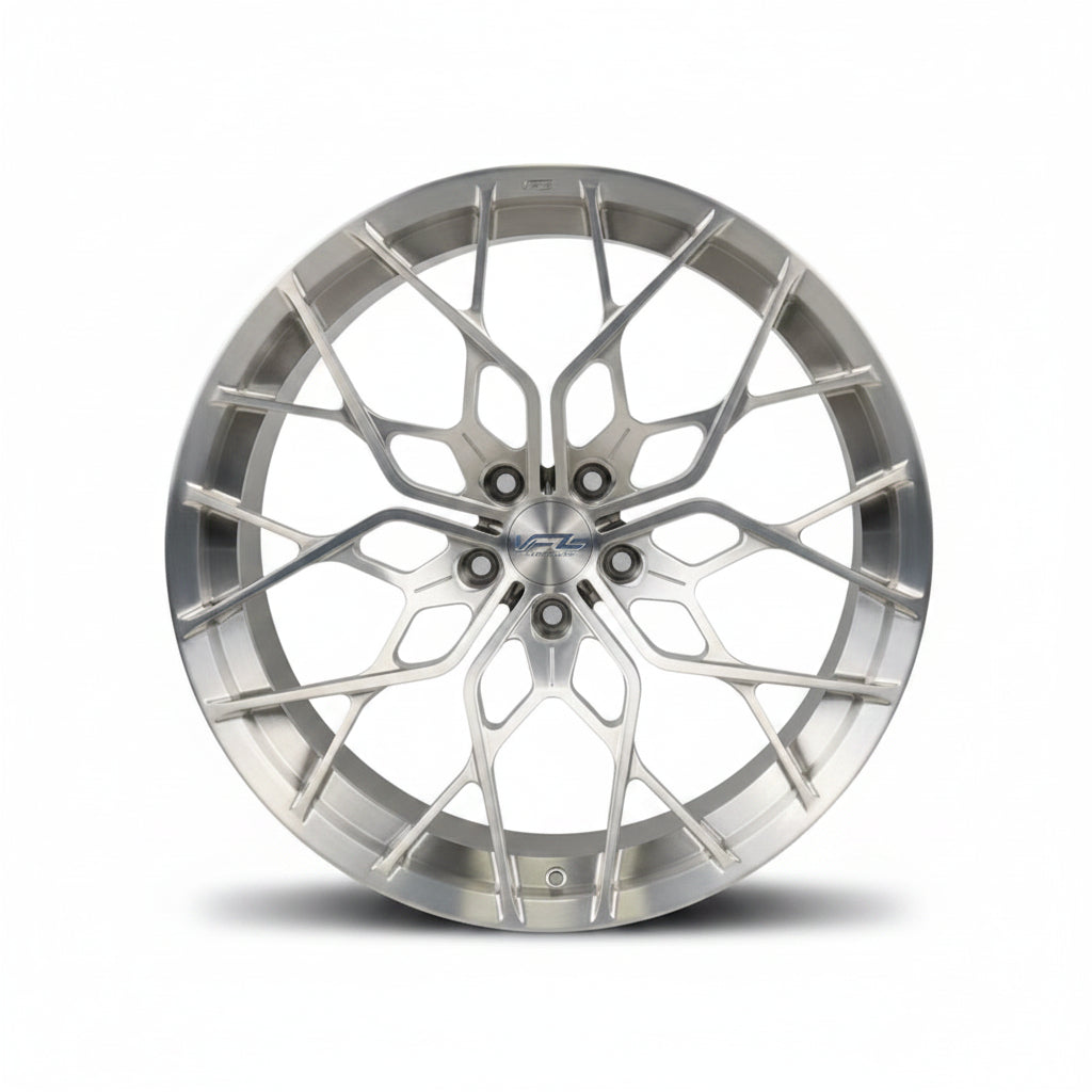 Forgedlite MC21 Brushed Aluminum Forged Wheels (20x10 Front / 21x13 Rear)