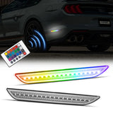 Marcador lateral LED RGB transparente Mustang S550 2015-2023