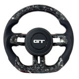 Volante de fibra de carbono para Ford Mustang 2015-2023 - Personalizable