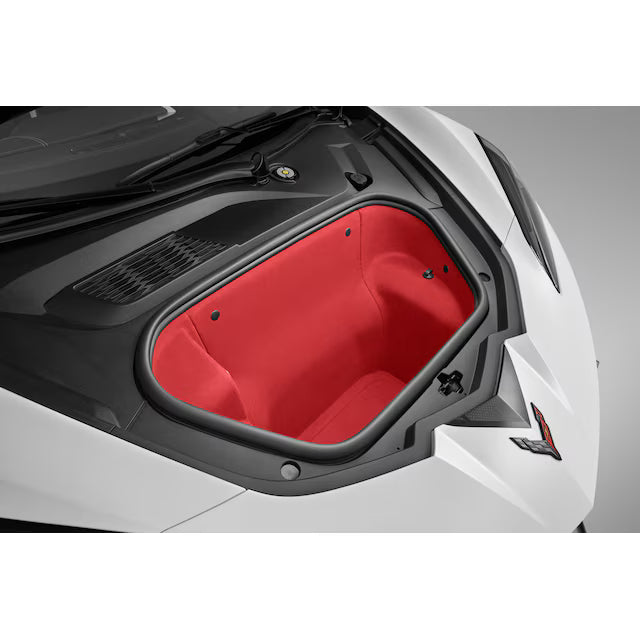 GM OEM C8 Corvette Front & Rear Trunk Sueded Microfiber Trim Panel Kit – Adrenaline Red