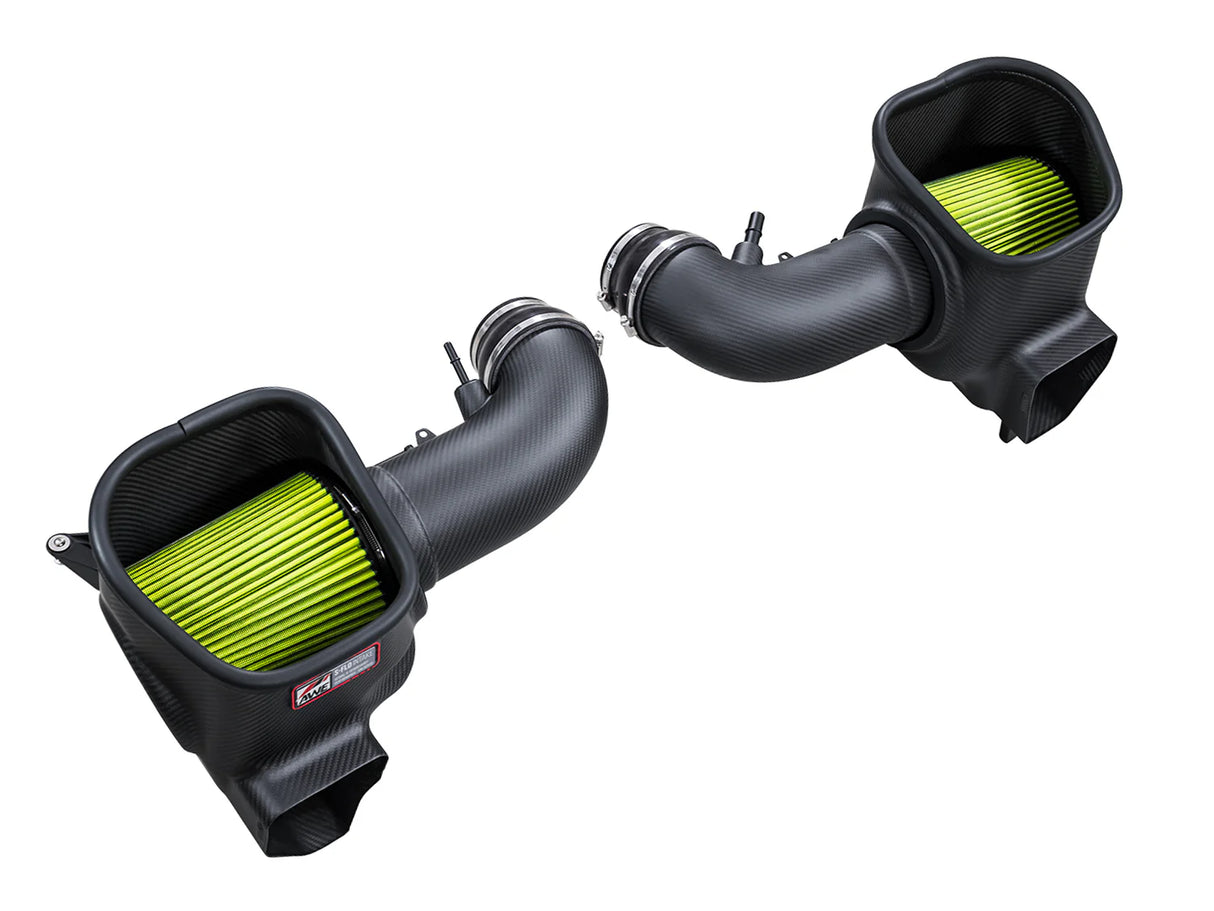 Sistema de admisión de fibra de carbono AWE S-FLO para Ford Mustang GT y Dark Horse 5.0L 2024-2026 – Admisión de rendimiento de alto flujo