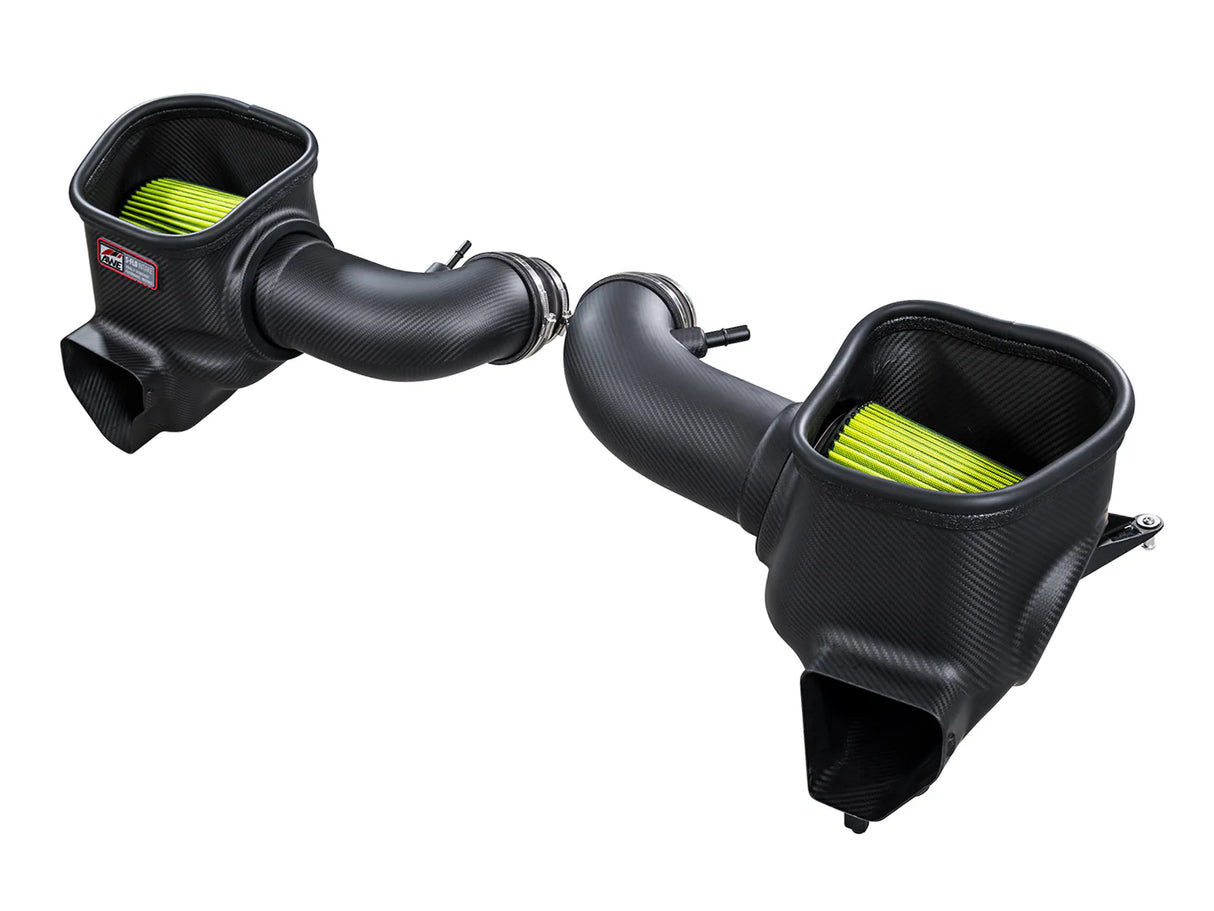 Sistema de admisión de fibra de carbono AWE S-FLO para Ford Mustang GT y Dark Horse 5.0L 2024-2026 – Admisión de rendimiento de alto flujo