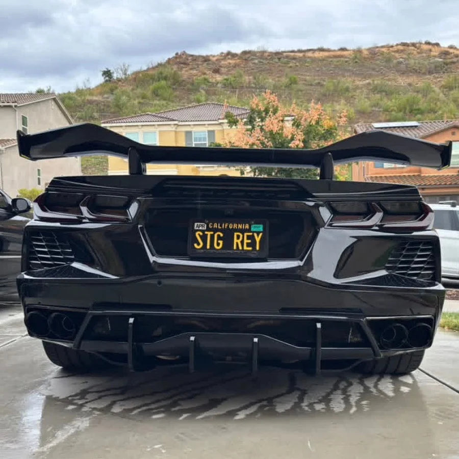 C8 Corvette Rear Diffuser Shark Fins – Stingray / E-Ray / Grand Sport (2020–2027)