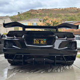 C8 Corvette Rear Diffuser Shark Fins – Stingray / E-Ray / Grand Sport (2020–2027)
