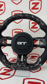 Volante de fibra de carbono para Ford Mustang 2015-2023 - Personalizable