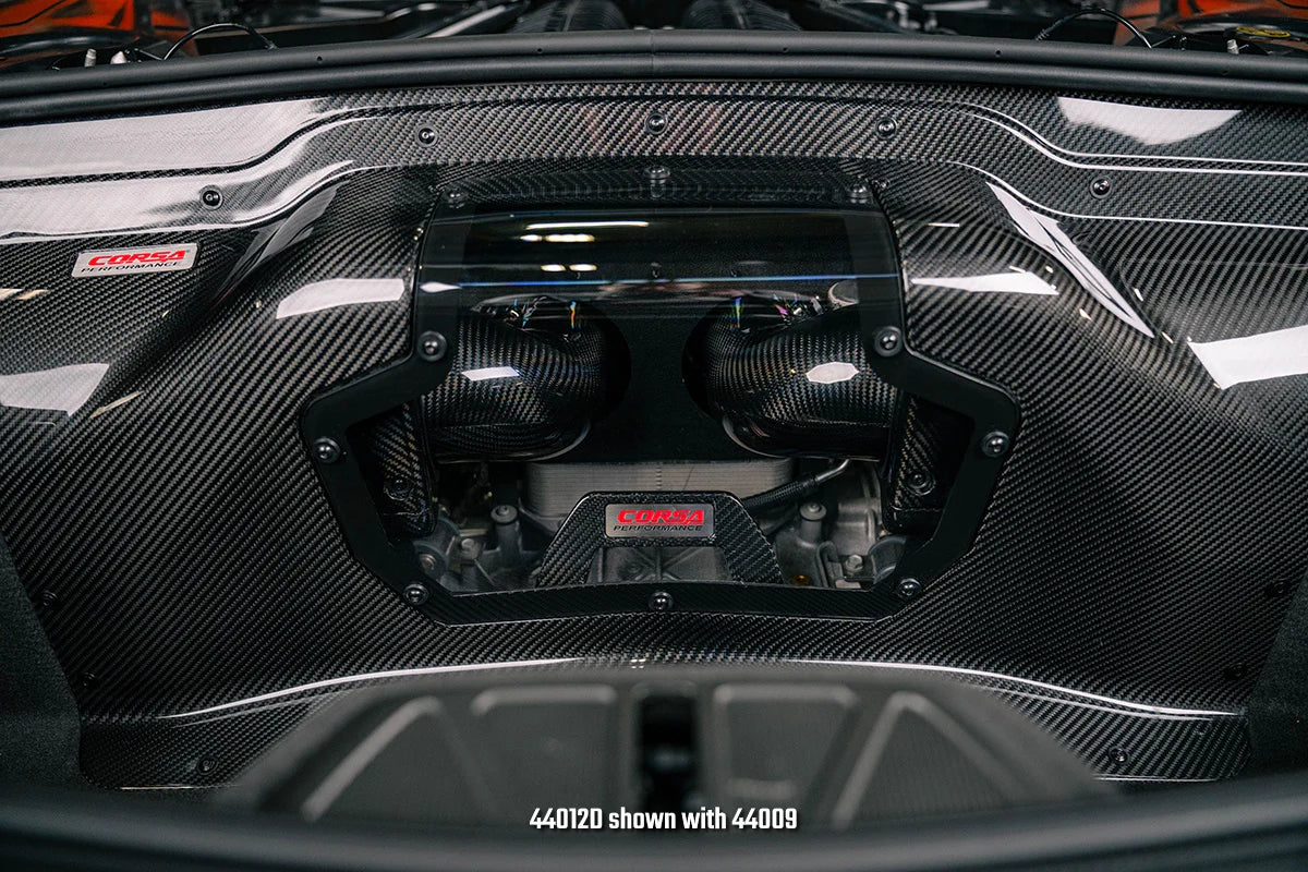 Sistema de admisión de aire doble Corsa de fibra de carbono para Chevrolet Corvette C8 Z06 (LT6 5.5L) 2023–2025