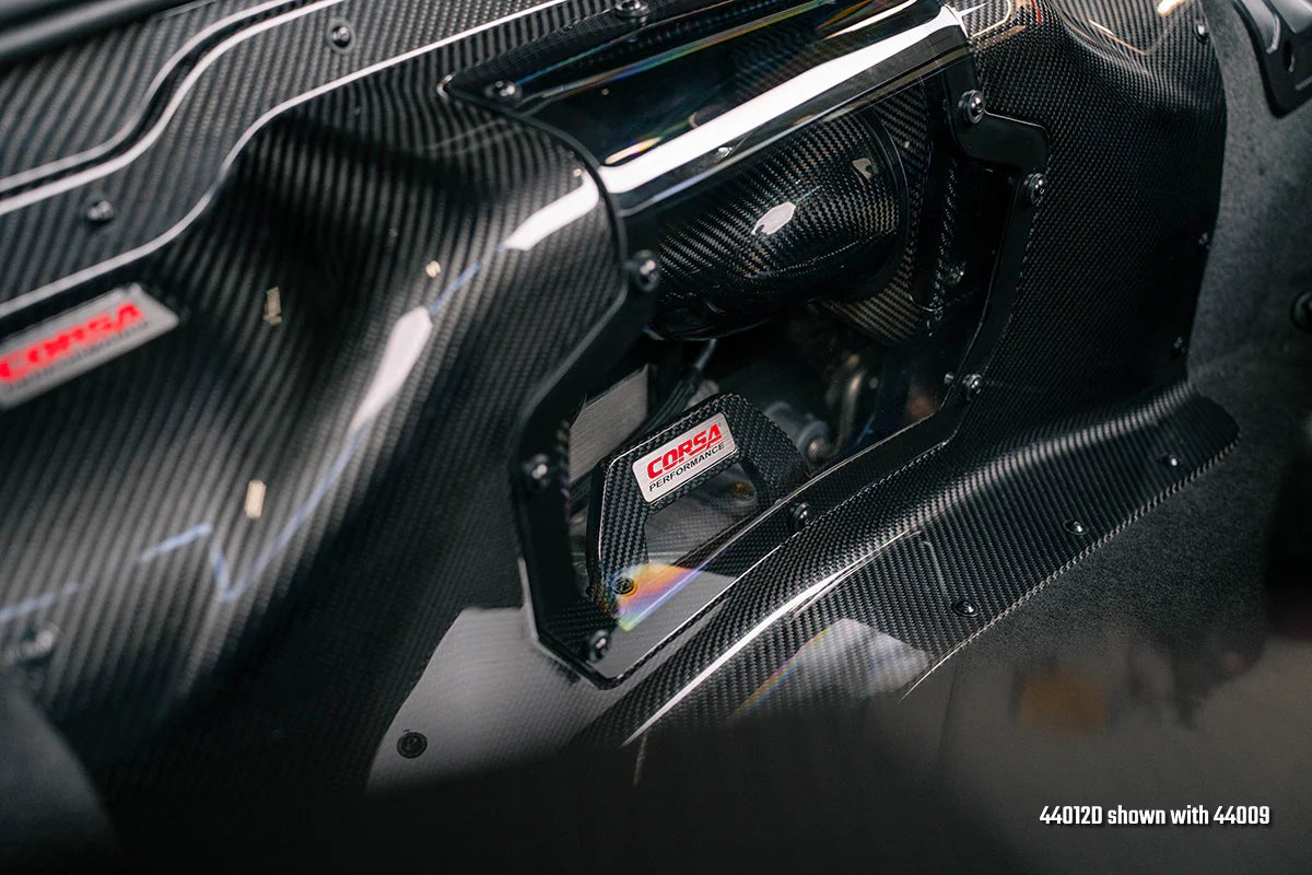 Sistema de admisión de aire doble Corsa de fibra de carbono para Chevrolet Corvette C8 Z06 (LT6 5.5L) 2023–2025
