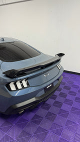 Alerón trasero de carbono brillante de 2 piezas para Ford Mustang S650 Dark Horse 2024+