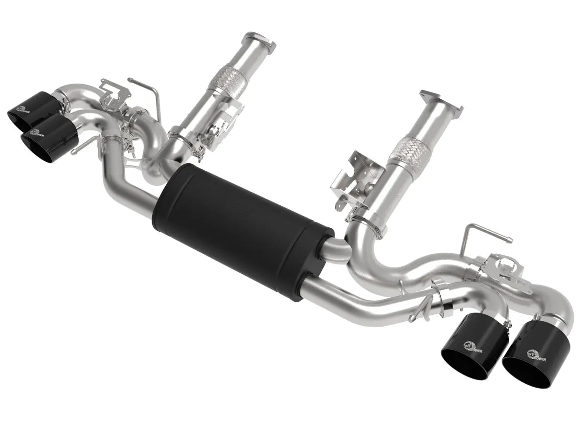 MACH Force-Xp 304 Stainless Steel Cat-Back Exhaust w/ Muffler Black (w/ NPP)