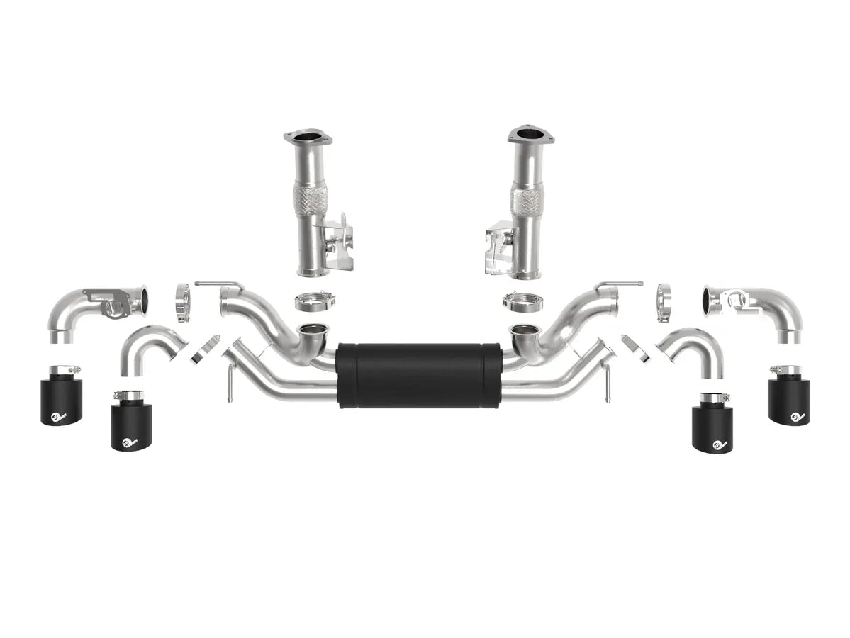MACH Force-Xp 304 Stainless Steel Cat-Back Exhaust w/ Muffler Black (w/ NPP)