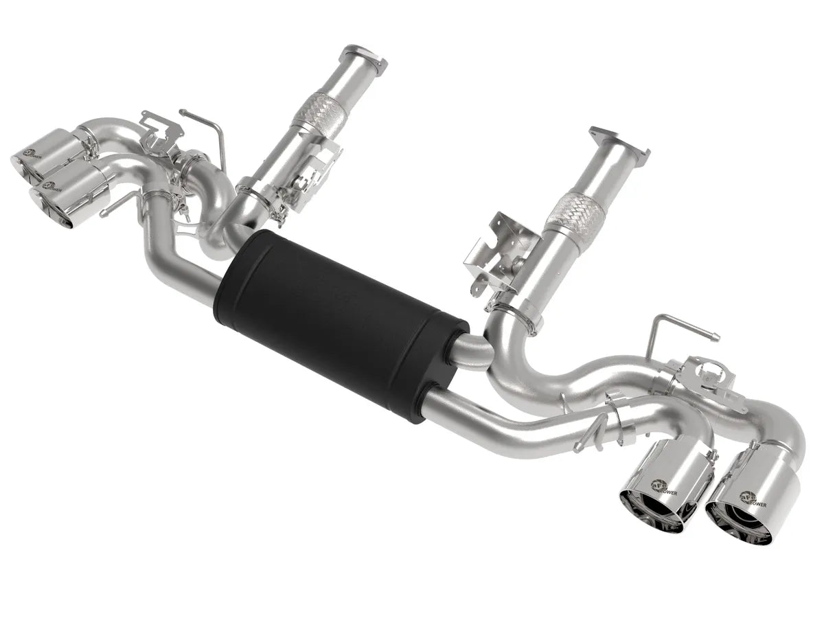 MACH Force-Xp 304 Stainless Steel Cat-Back Exhaust w/ Muffler Black (w/ NPP)
