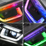 Faros LED RGB de triple proyector para Ford Mustang 2024+ (par)