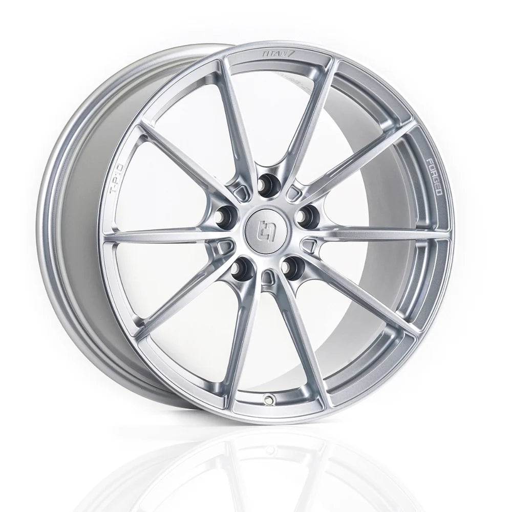 Titan 7 T-P10 19x9 / 20x11.5 C8 Corvette Forged Wheels – Brushed Clear