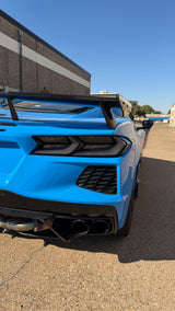 2020-2026 Corvette C8 Luces traseras LED estilo Euro ahumado Secuenciales ámbar Par