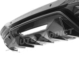Difusor Trasero Negro Brillante para Ford Mustang Dark Horse 2024+ con Cuatro Salidas