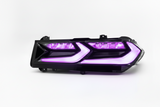 Luces traseras LED RGB estilo europeo ahumado con intermitentes ámbar secuenciales para Corvette C8 2020-2026 (par)