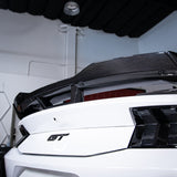 Alerón trasero de carbono brillante de 2 piezas para Ford Mustang S650 Dark Horse 2024+