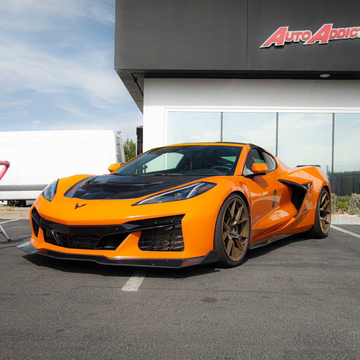 Capó de fibra de carbono de doble cara de 2 piezas Type-ZR1 para Corvette C8 2020-2026 para Stingray/Z06/E-Ray