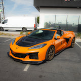 Capó de fibra de carbono de doble cara de 2 piezas Type-ZR1 para Corvette C8 2020-2026 para Stingray/Z06/E-Ray