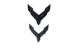 Corvette C8 Z06 Dark Stealth Crossed Flags Emblem Kit – OEM GM