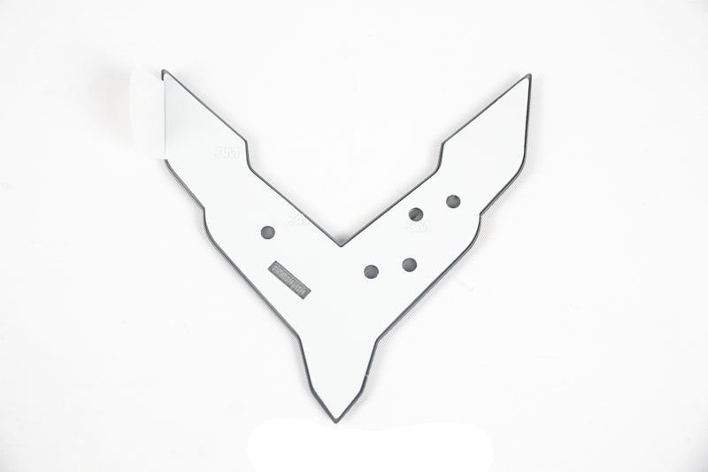 Corvette C8 Z06 Dark Stealth Crossed Flags Emblem Kit – OEM GM