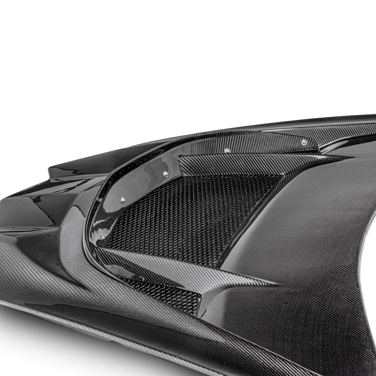 Capó de fibra de carbono de doble cara de 2 piezas Type-ZR1 para Corvette C8 2020-2026 para Stingray/Z06/E-Ray