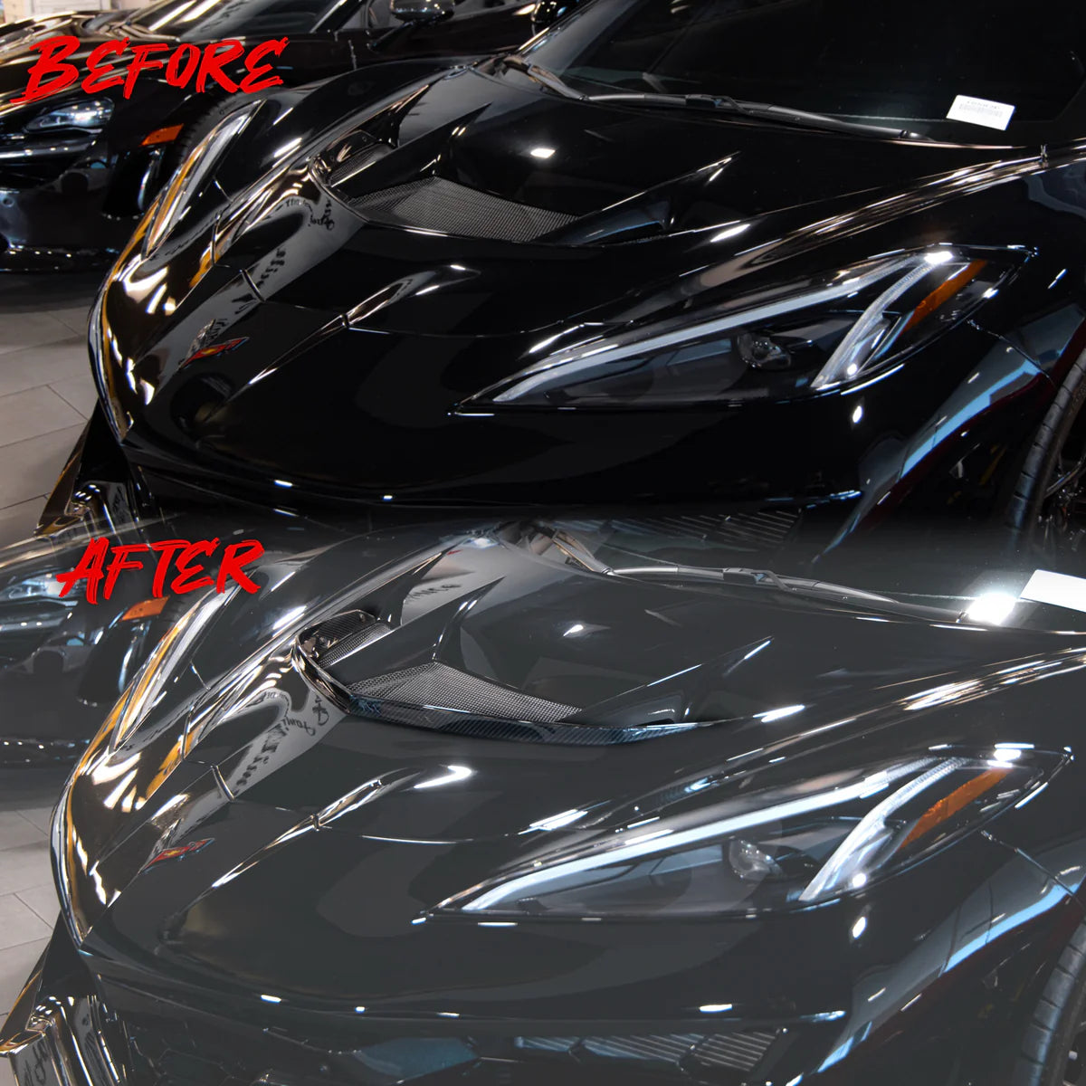 2025–2026 Corvette C8 ZR1 / ZR1X Type-OEM Dry Carbon Fiber Gurney Flap