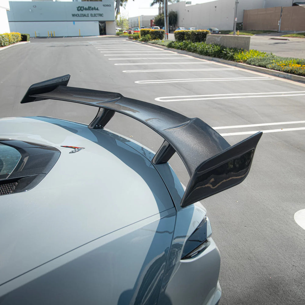Type-ZR1 ZTK Carbon Fiber Rear Spoiler (1-Piece) for C8 Corvette Z06 / E-Ray (2023–2026)
