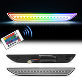 Marcador lateral LED RGB transparente Mustang S550 2015-2023