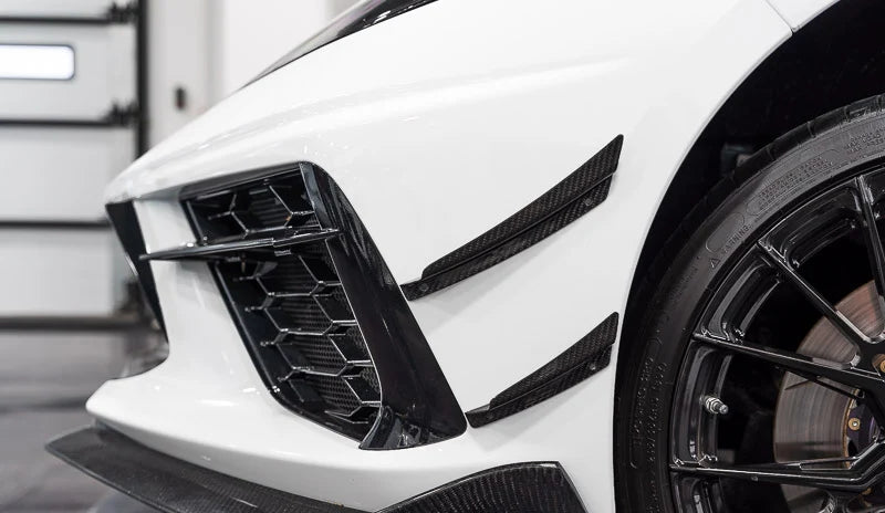 C8 Corvette Carbon Fiber Front Canards – 4PC
