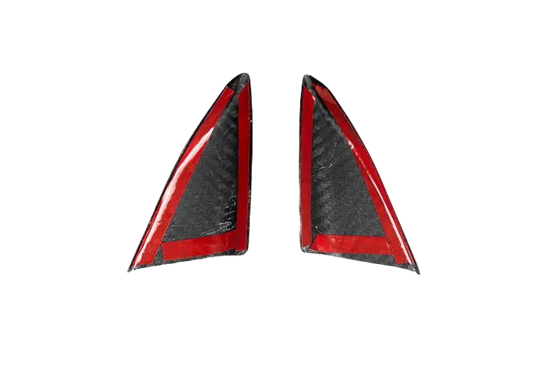C8 Corvette Carbon Fiber Interior A-Pillar Trim Overlays