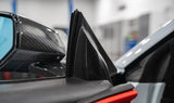 C8 Corvette Carbon Fiber Interior A-Pillar Trim Overlays