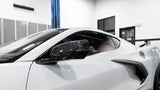 C8 Corvette Carbon Fiber Mirror Bottom Overlays (2020+)
